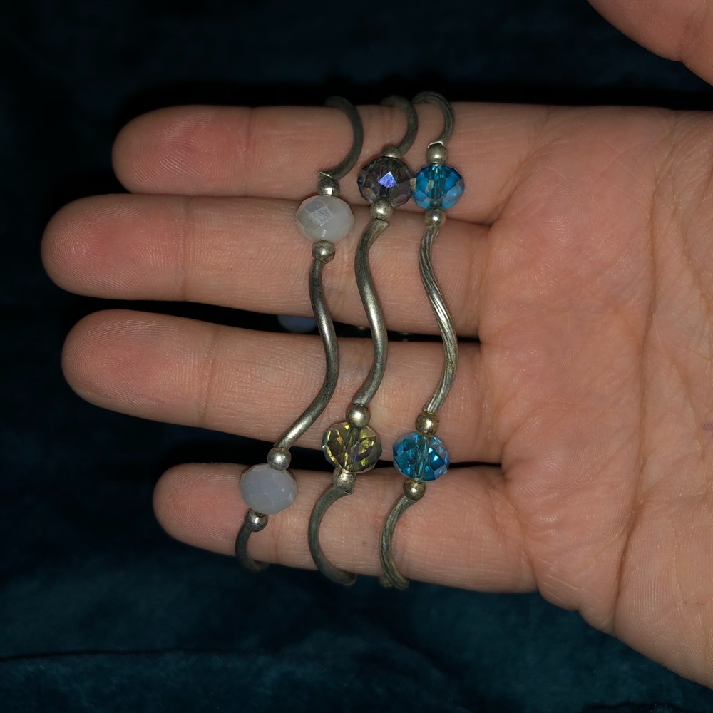 3 entwining stretchy bracelets